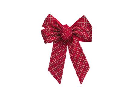 Holiday Trims Christmas Plaid Bow Fabric 1 pc Online