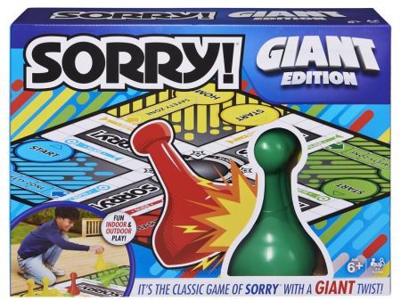 Spin Master Sorry! Giant Edition Board Game Multicolored Online Sale