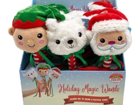 Cuddle Barn Green Red White Santa Elf Polar Bear Indoor Christmas Decor 11 in. Supply