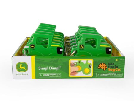 Fat Brain John Deere Simpl Dimpl Tractor Plastic Silicone Green Yellow Online Sale