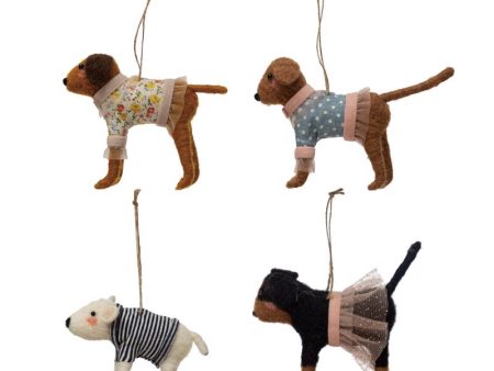 Creative Co-Op Assorted Dog Ornament 3.5 in. Cheap