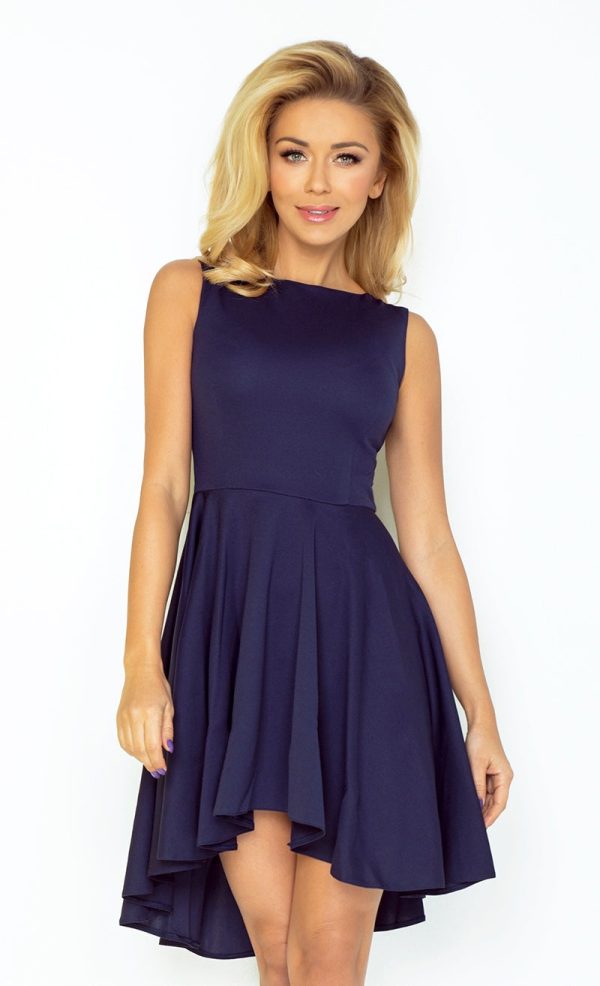 Numoco Exclusive dress with longer back - dark blue 33-3 Online