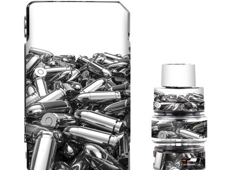 Silver Bullets Polished Black White VooPoo Drag Mini Skin For Cheap