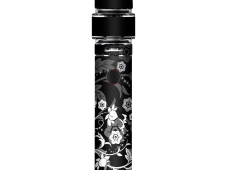 Black Floral Pattern Smok Resa Stick Kit Skin Online Hot Sale