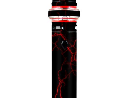 Red Lightning Bolts Electric Smok stick V9 Max Skin For Sale