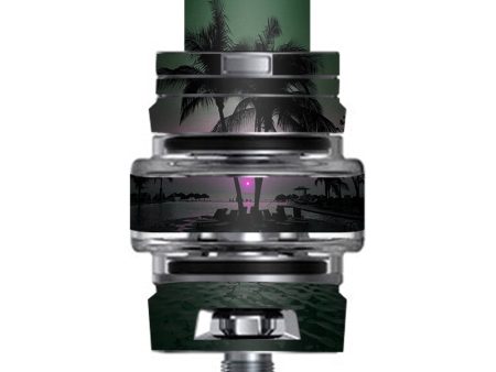 Sunset Tropical Paradise Poolside Smok TFV8 Big Baby V2 Tank Skin Discount