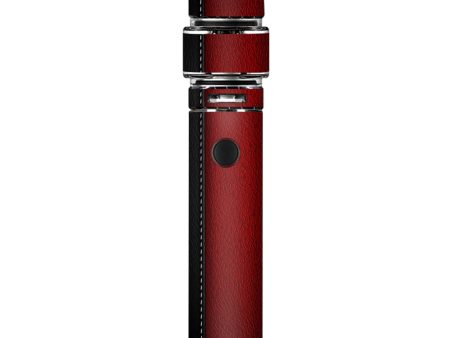 Black And Red Leather Pattern Smok Resa Stick Kit Skin For Discount