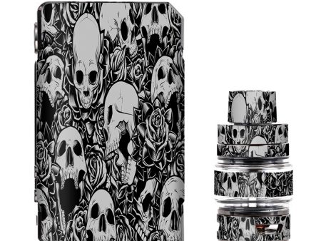 Skulls N Roses Black White Screaming VooPoo Drag Mini Skin For Cheap