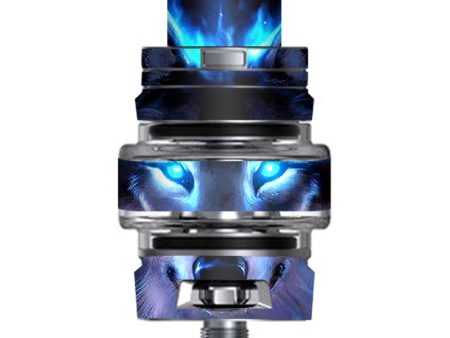 Wolf Glowing Eyes Fire Smok TFV8 Big Baby V2 Tank Skin Online now