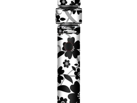 Black White Flower Print Smok Resa Stick Kit Skin Online now