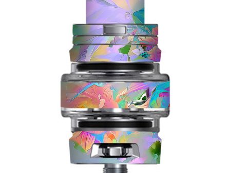 Watercolors Vibrant Floral Paint Smok TFV8 Big Baby V2 Tank Skin Cheap