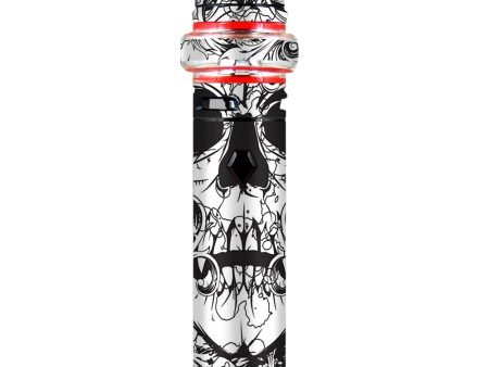 Crazy Lineart Skull Design Smok stick V9 Max Skin Hot on Sale