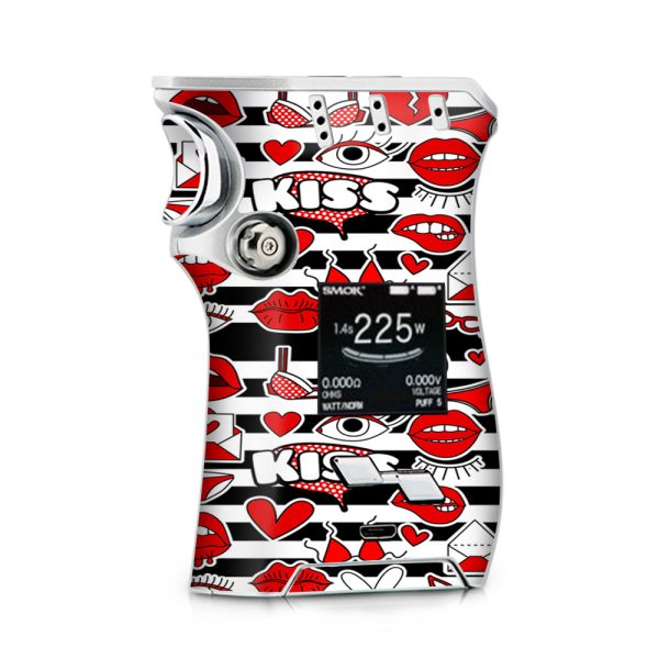 50S Retro Strips Lips Love Kiss  Smok Mag Skin on Sale