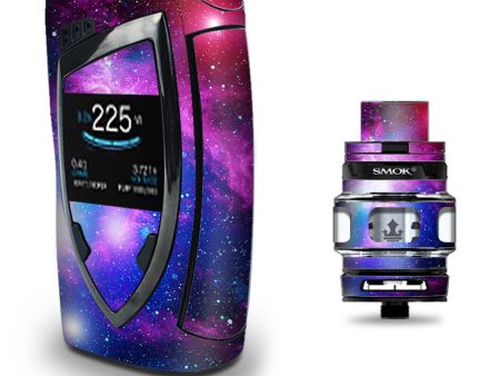 Stars Galaxy Red Blue Purple Gasses  Smok Devilkin kit Skin Online Hot Sale